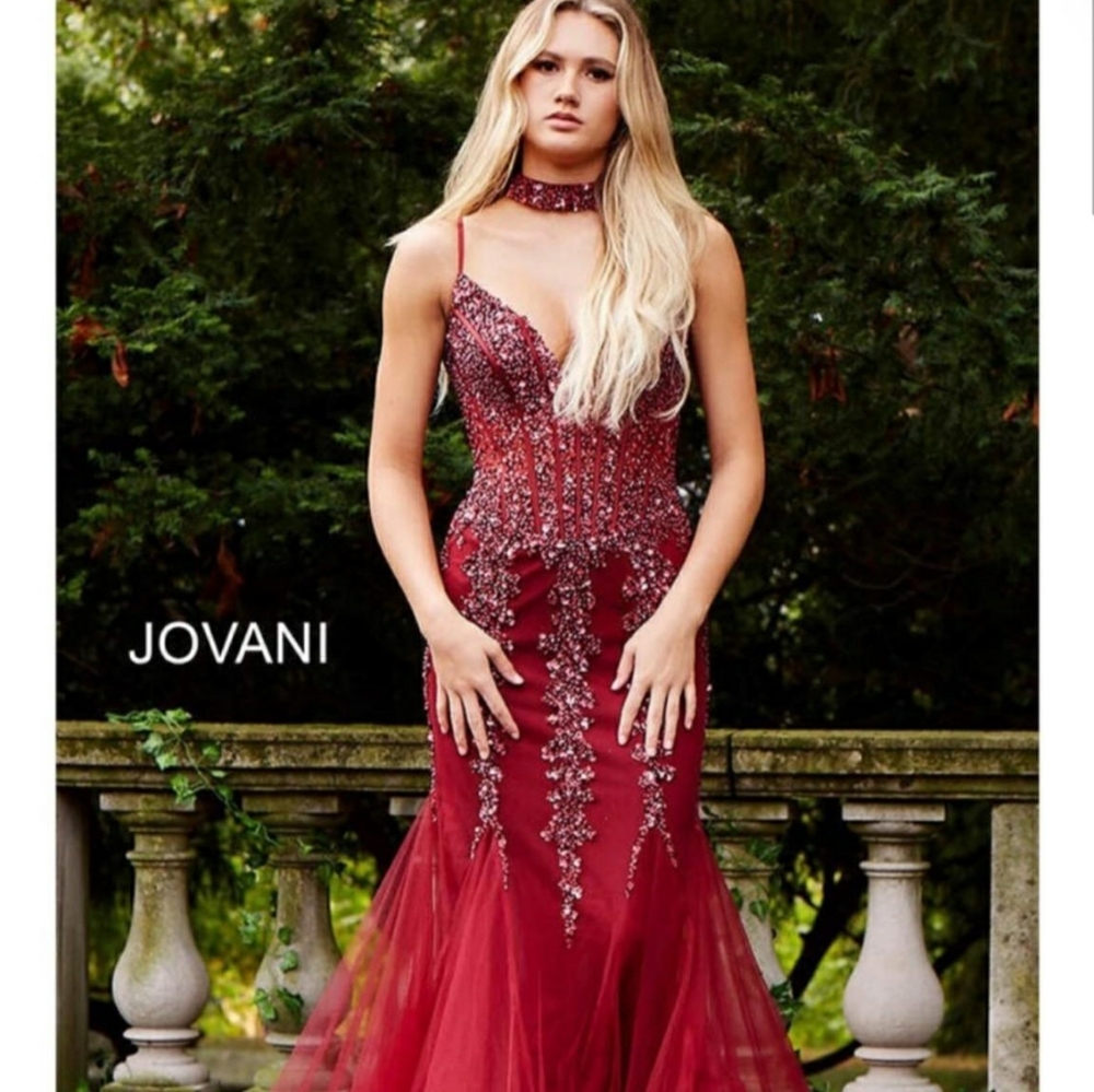 Jovani 3675 corset mermaid dress! Size 4/6
